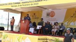 PR discursando em Marrupa